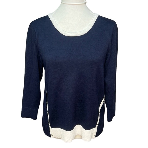 Christopher & Banks Button Detail Sweater - Picture 1 of 7